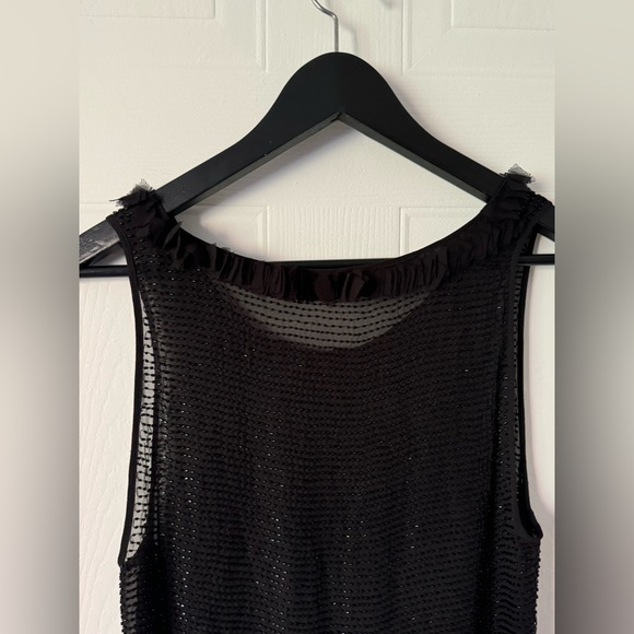 BCBGMaxAzria Runway sequin dress black  sizeXS vintage - Picture 9 of 12